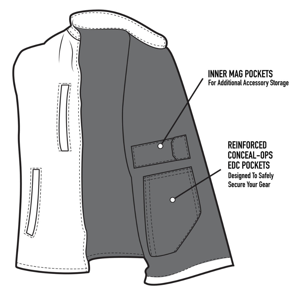 Rothco V2 Concealed Carry Soft Shell Vest (Black) - 7