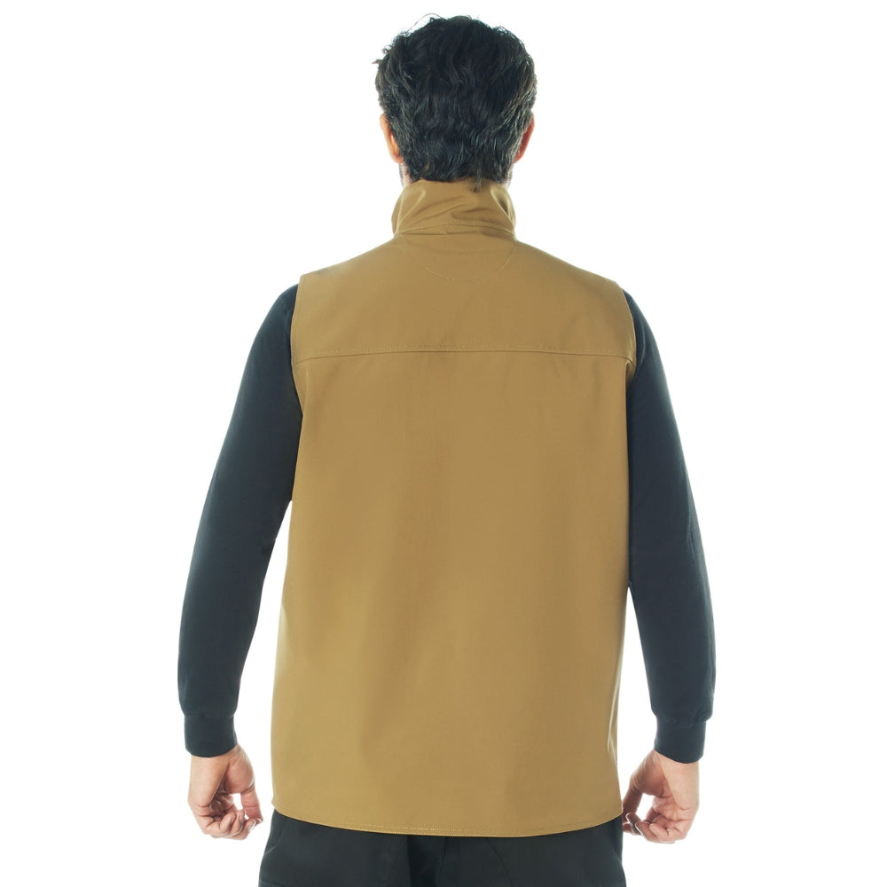 Rothco V2 Concealed Carry Soft Shell Vest (Coyote Brown) - 2