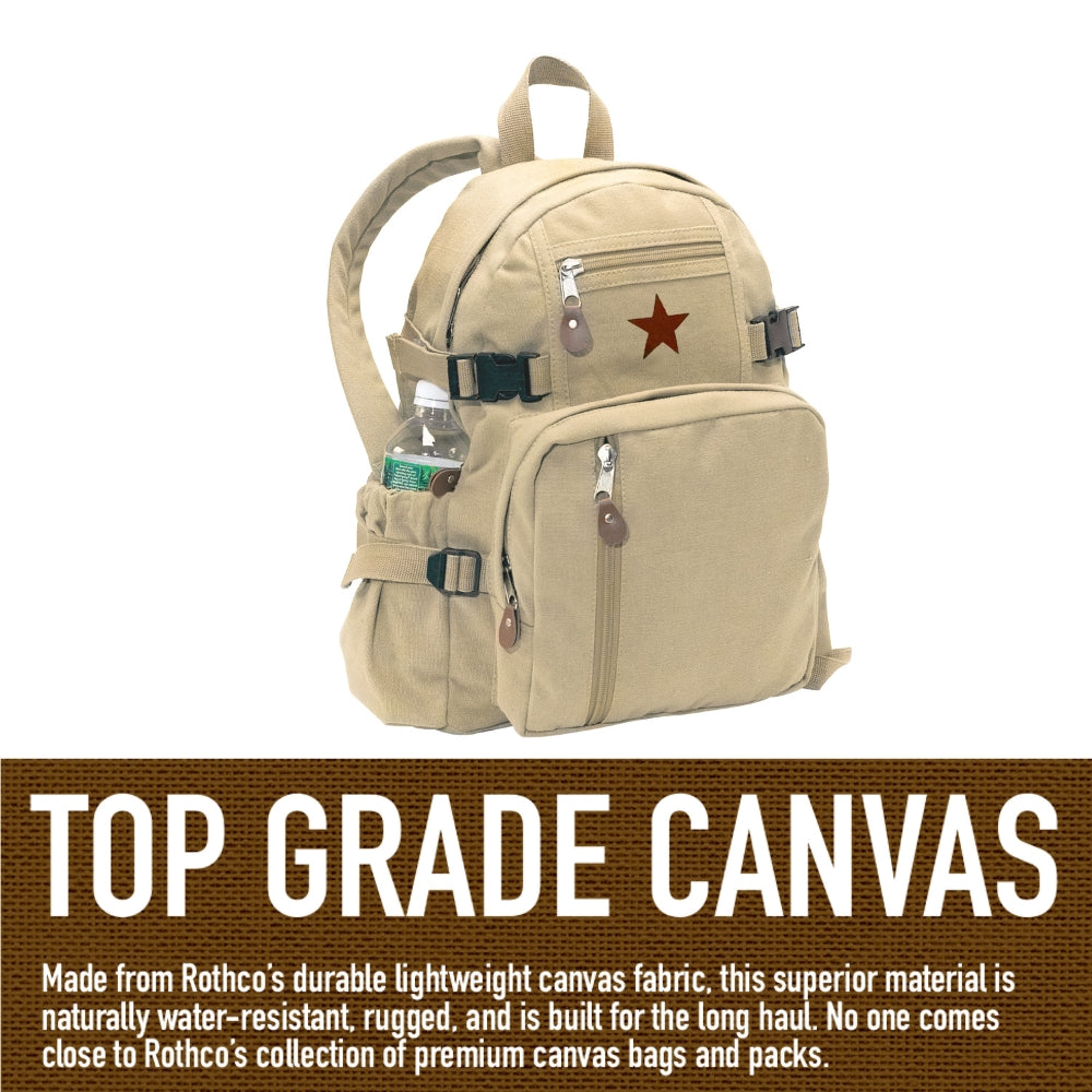 Rothco Vintage Canvas Compact Backpack | All Security Equipment - 18