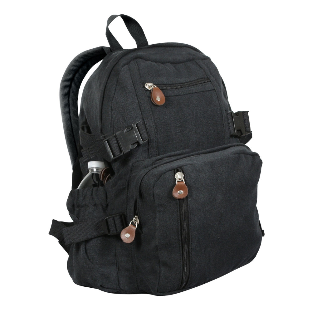 Rothco Vintage Canvas Compact Backpack | All Security Equipment - 3