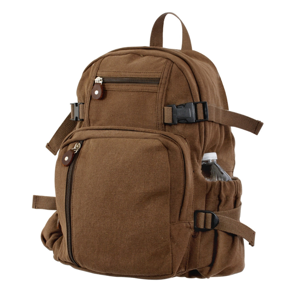 Rothco Vintage Canvas Compact Backpack | All Security Equipment - 9