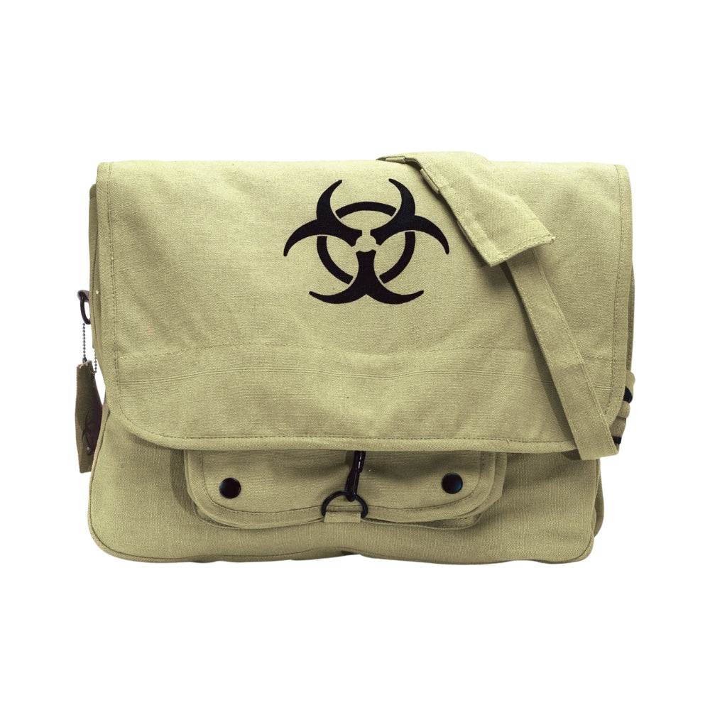 Rothco Vintage Canvas Paratrooper Bag with Bio-Hazard 613902913905