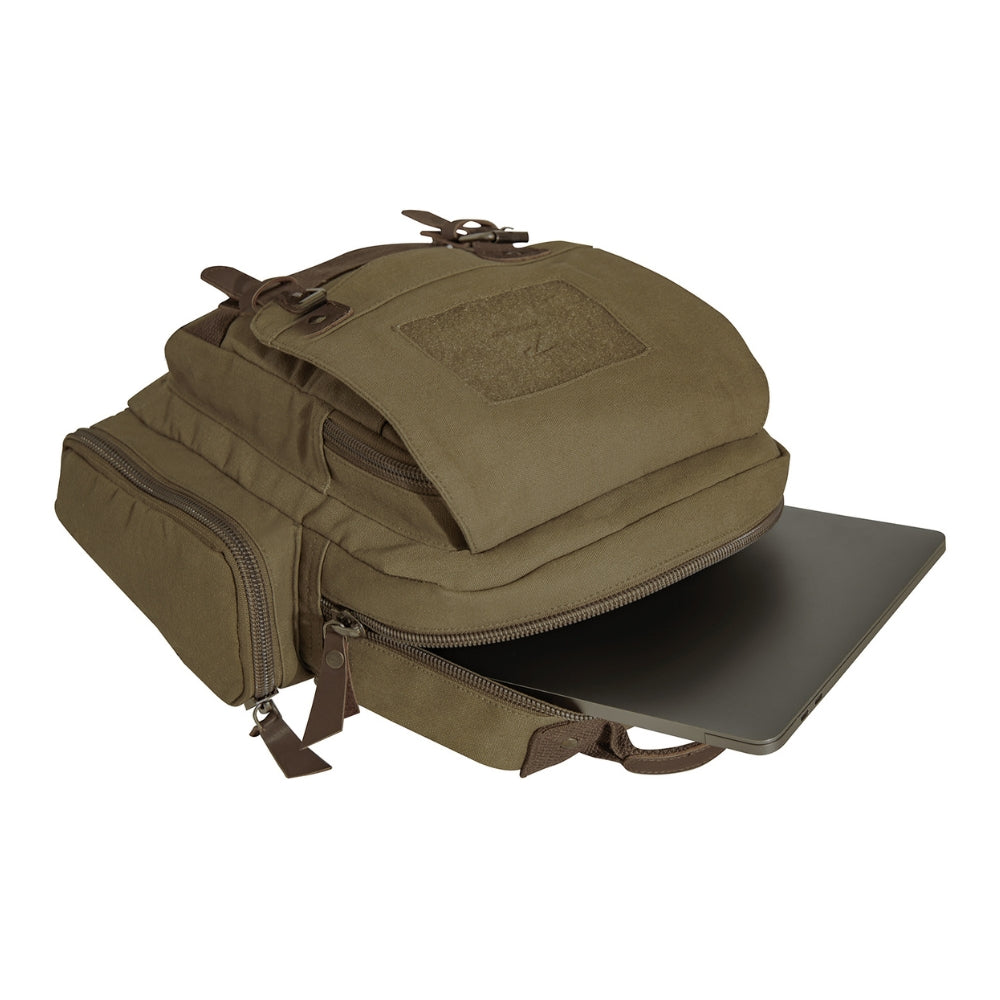 Rothco Vintage Canvas Sling Backpack - Olive Drab 613902059689 - 7