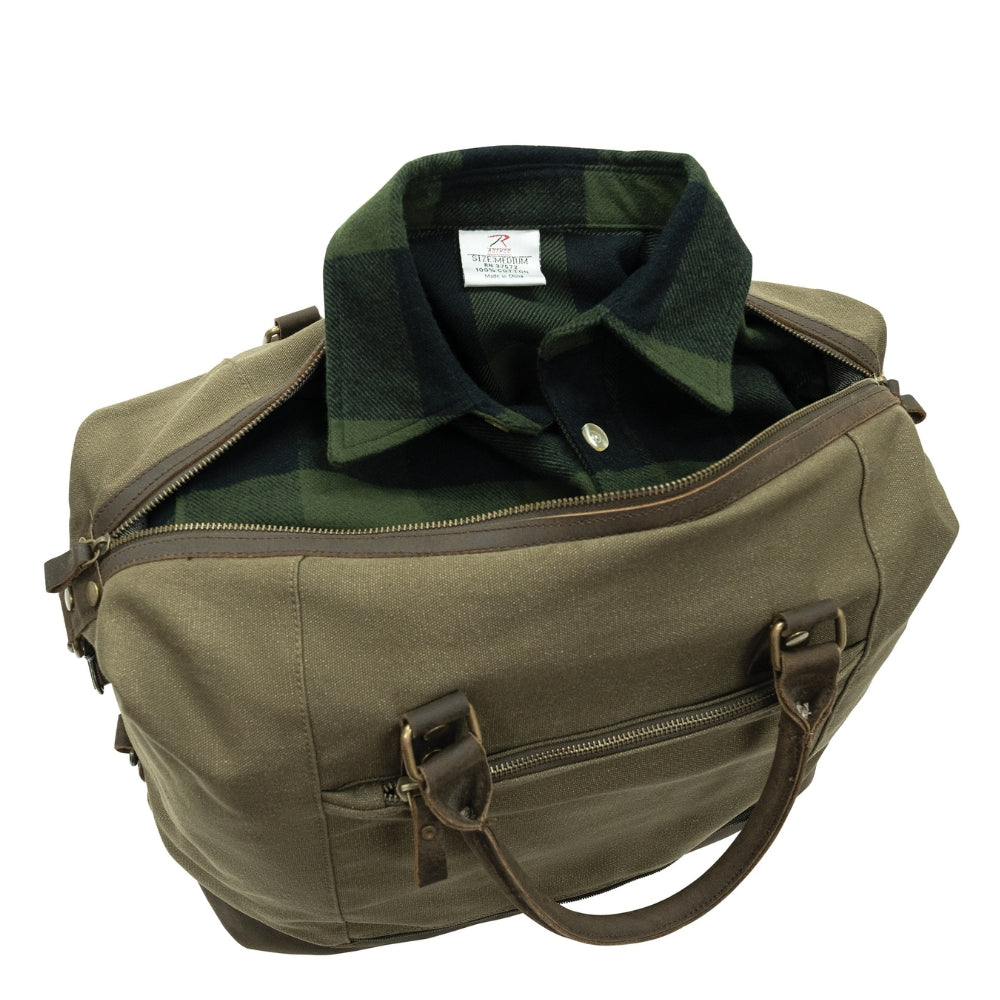 Rothco Vintage Carry-On Travel Bag - Olive Drab 613902037793 - 3