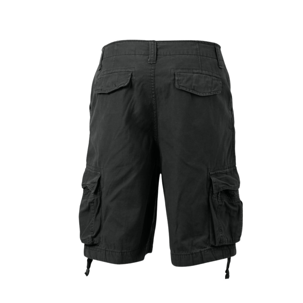 Rothco Vintage Infantry Utility Shorts (Black) | All Security Equipment - 4