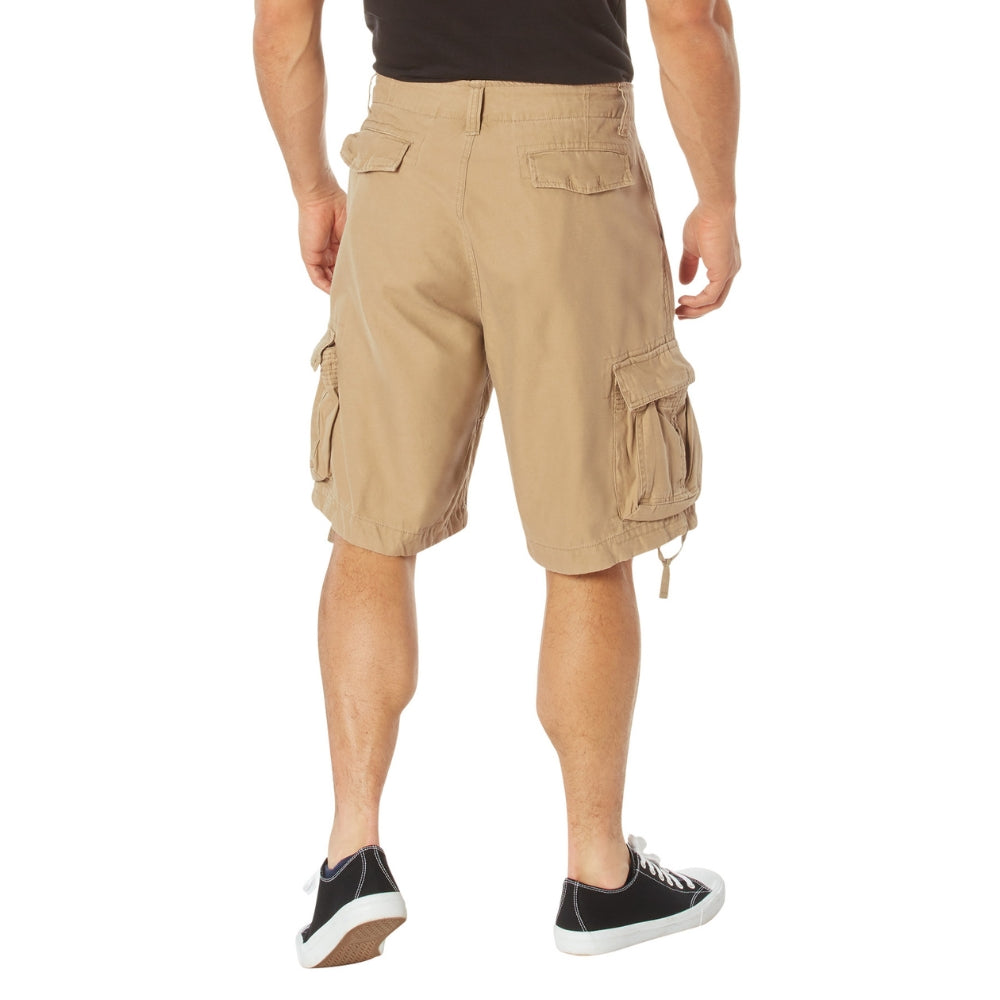 Rothco Vintage Infantry Utility Shorts (Khaki) | All Security Equipment - 3