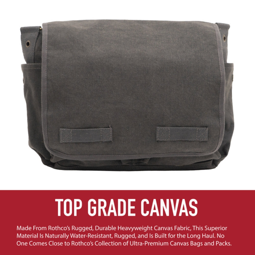 Rothco Vintage Washed Canvas Messenger Bag | All Security Equipment - 9