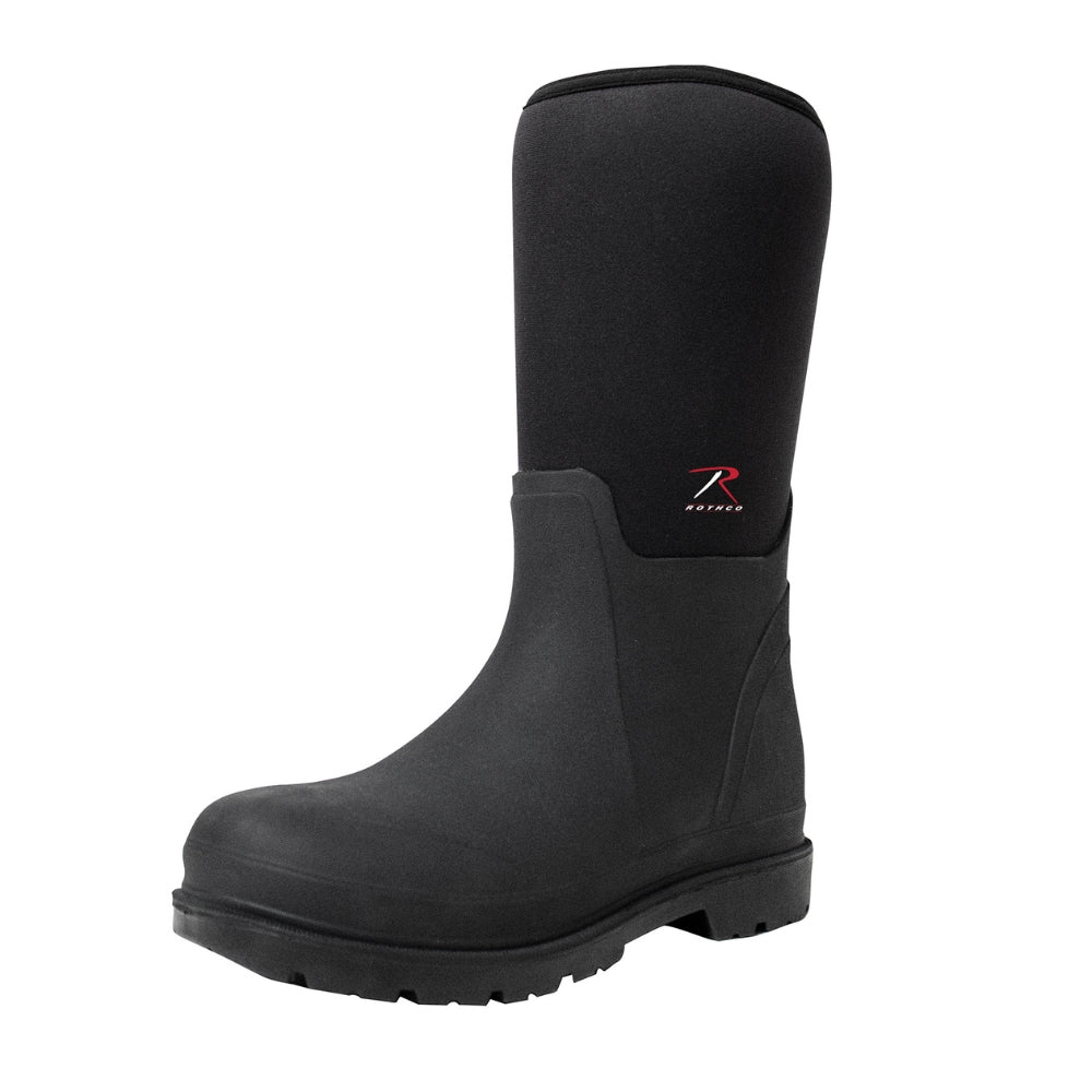 Rothco Waterproof Rubber Boots - Black - 14.5 Inch - 2