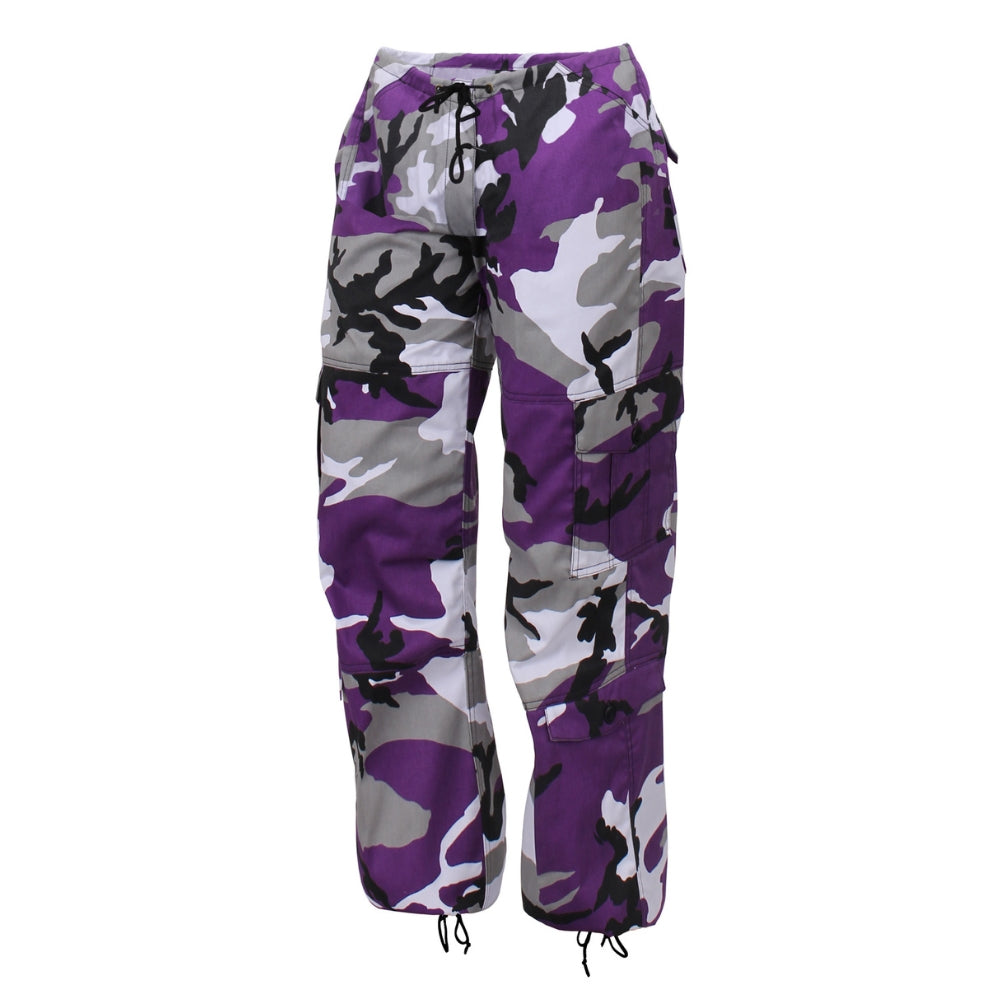 Rothco Womens Paratrooper Colored Camo Fatigues (Ultra Violet Camo)