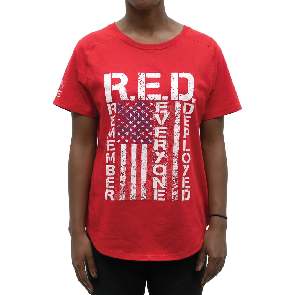 Rothco Womens R.E.D. (Remember Everyone Deployed) T-Shirt - Red - 1