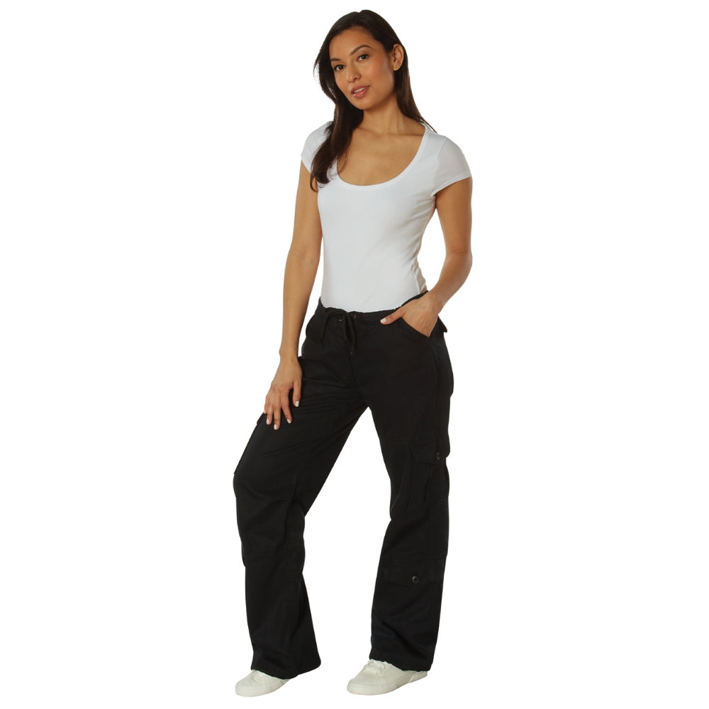 Rothco Womens Vintage Paratrooper Fatigue Pants (Black) - 3