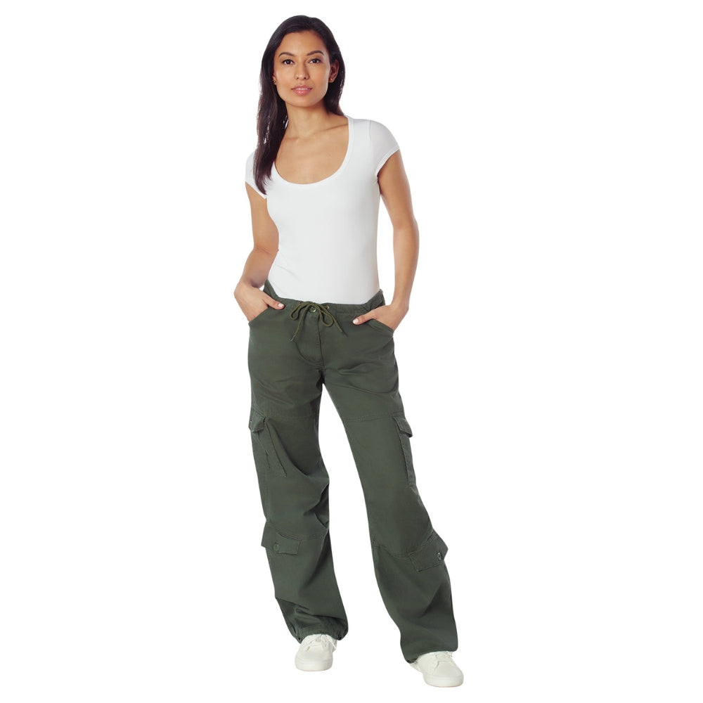 Rothco Womens Vintage Paratrooper Fatigue Pants (Olive Drab) - 1