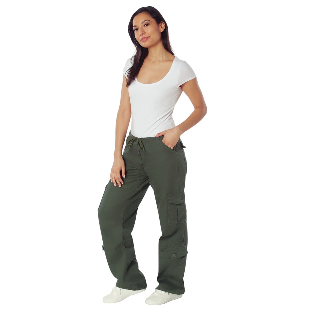 Rothco Womens Vintage Paratrooper Fatigue Pants (Olive Drab) - 3