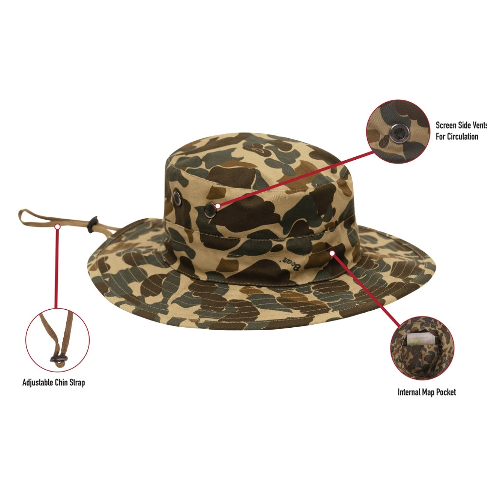 Rothco X Bear Archery Fred Bear Camo Adjustable Boonie Hat | RCO-613902036116