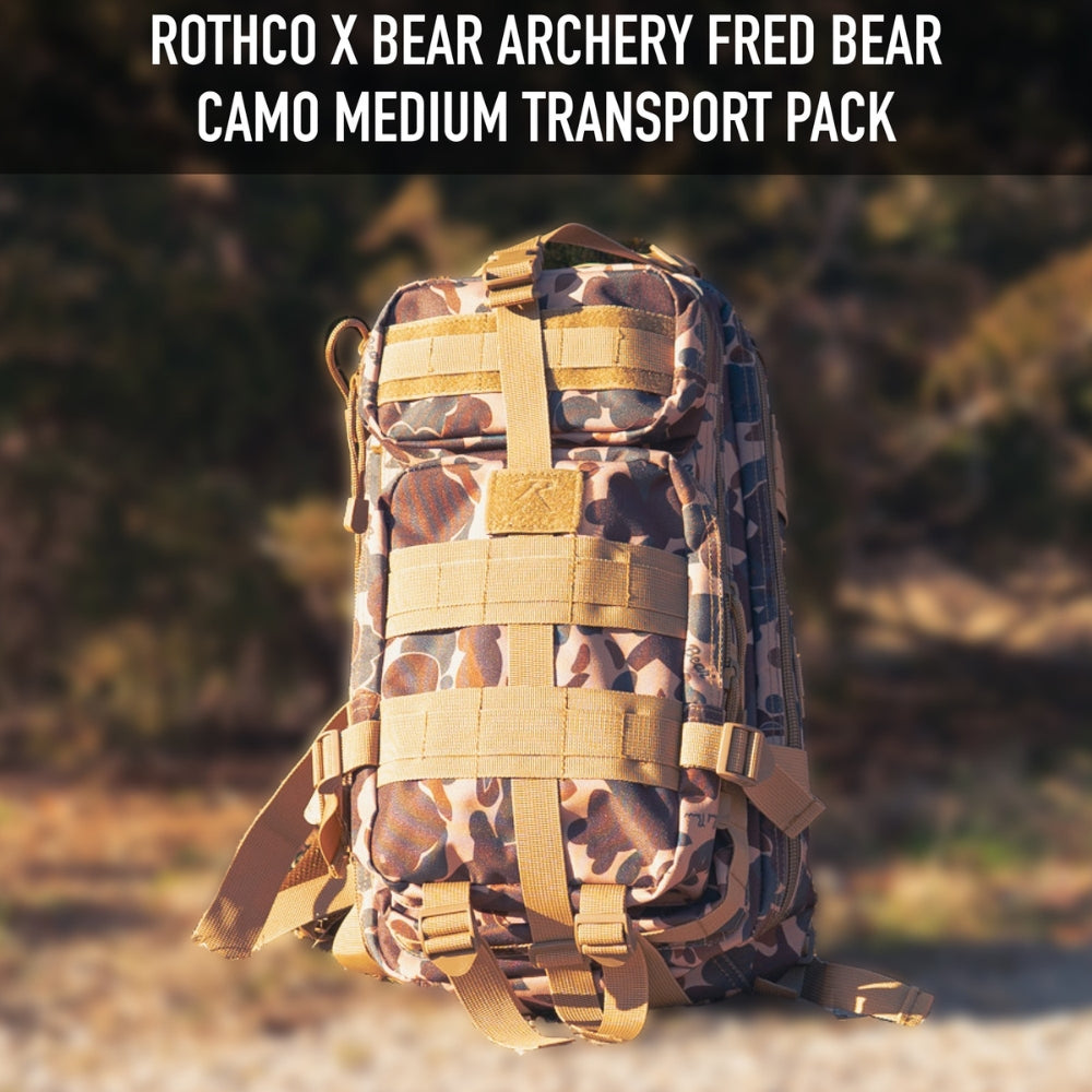 Rothco X Bear Archery Fred Bear Camo Medium Transport Pack 613902036123 - 6