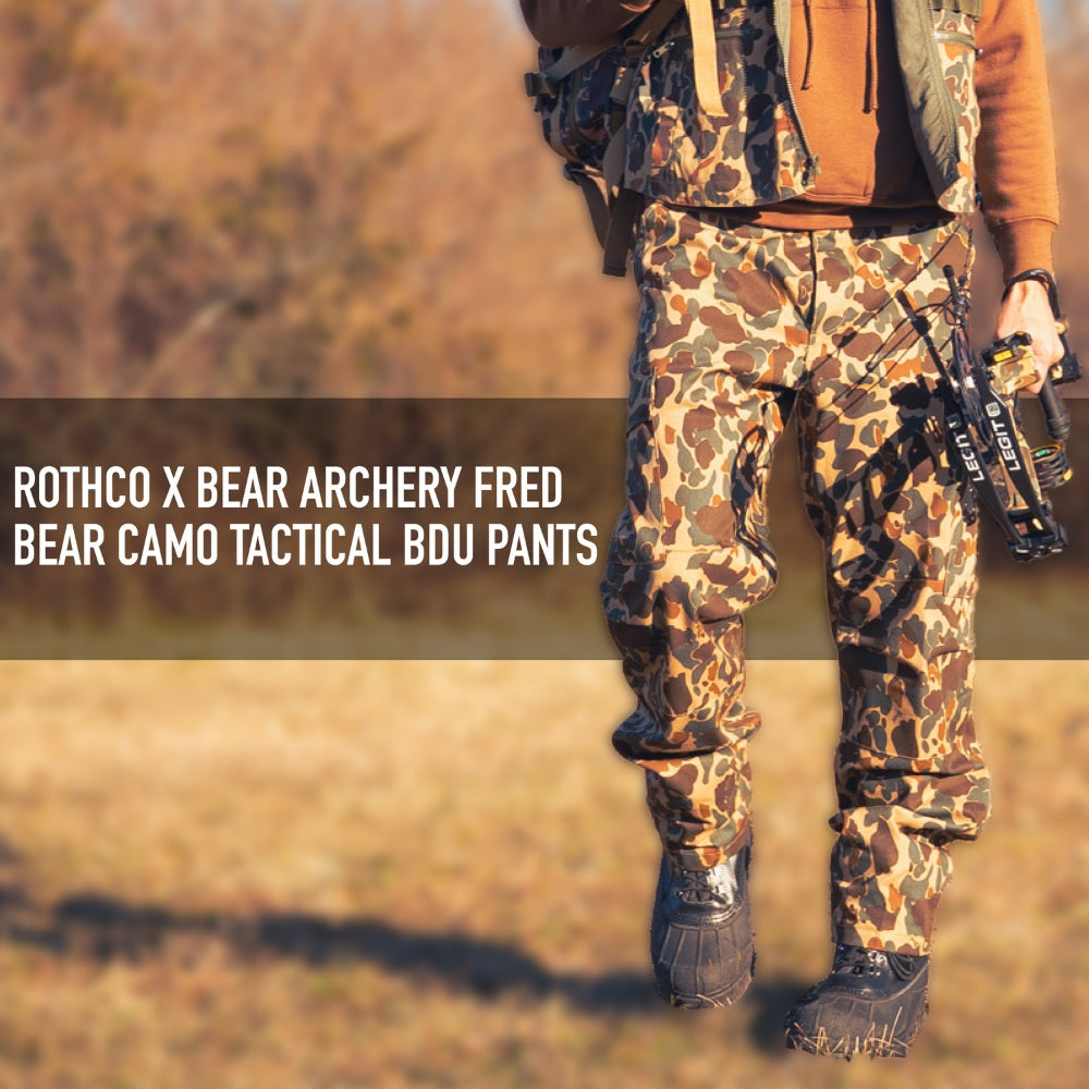 Rothco X Bear Archery Fred Bear Camo Tactical BDU Pants - 10