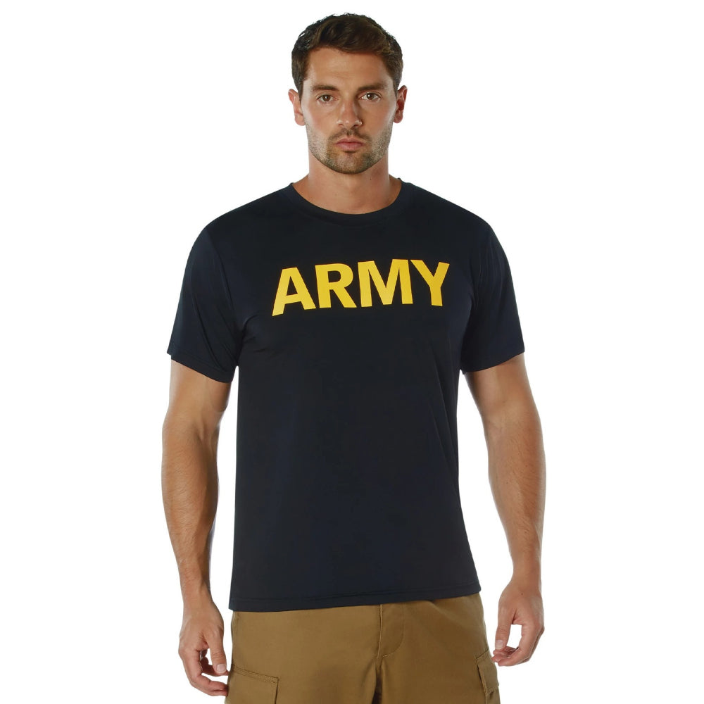 Rothco Army T-Shirt - Black / Gold | ASE