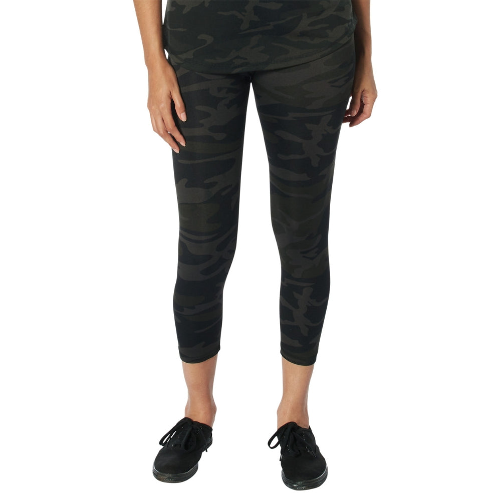 Rothco Womens Essential Leggings - Midnight Black Camo | ASE
