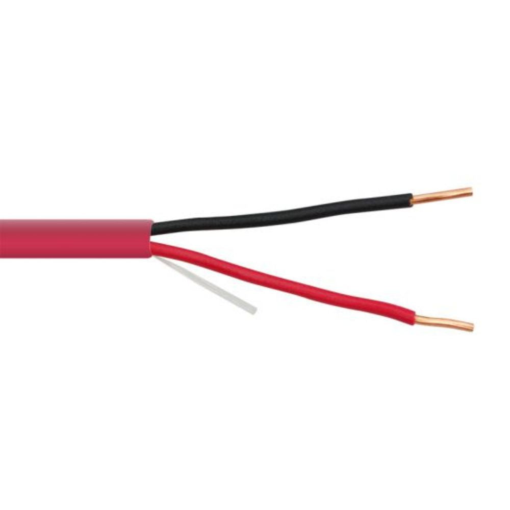 SCP 12 AWG Fire Alarm Cable PVC-Red (1000 ft. Spool) 12/2FPLR