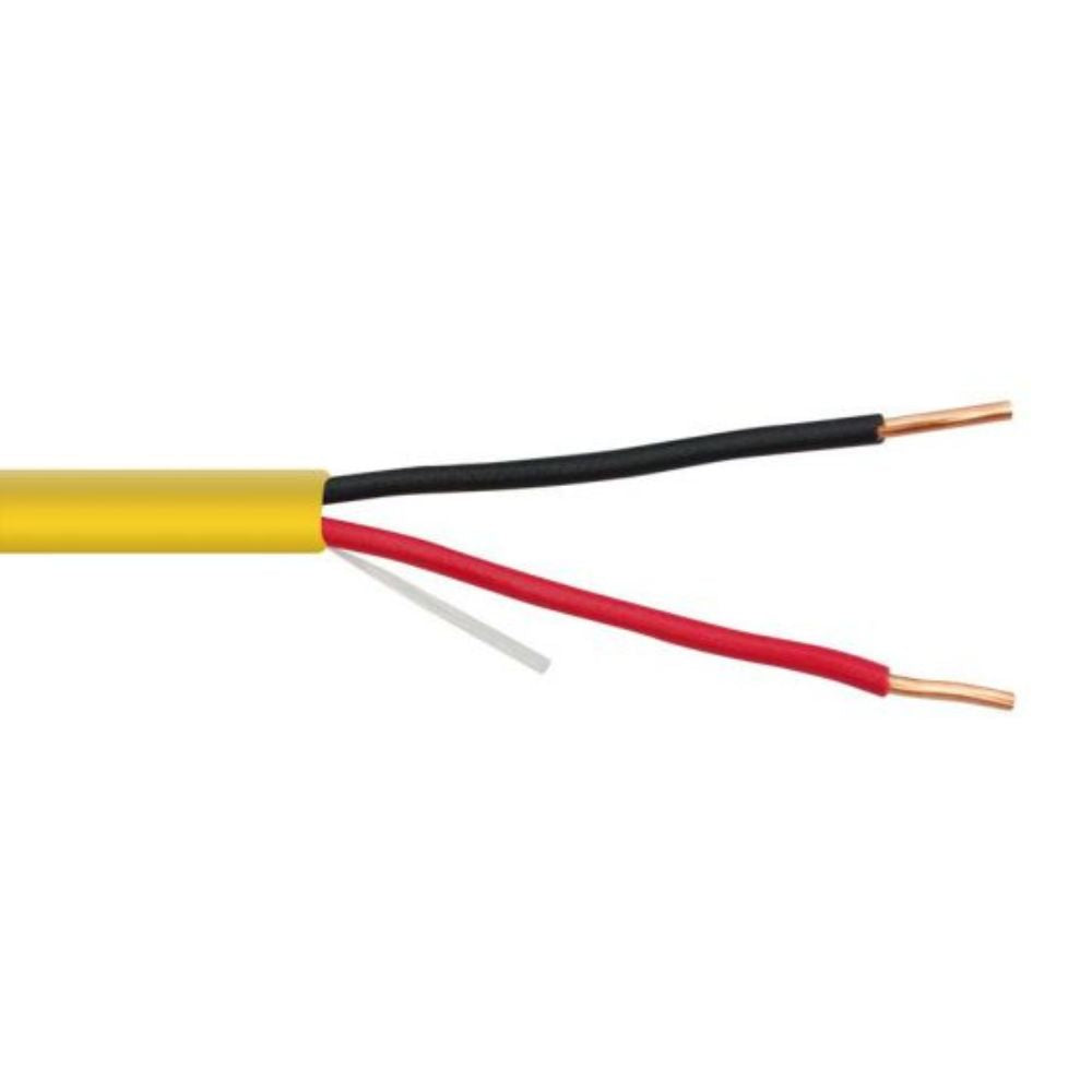 SCP 14 AWG Fire Alarm Cable PVC-Yellow (500 ft. Spool) 14/2FPLR-YL-500