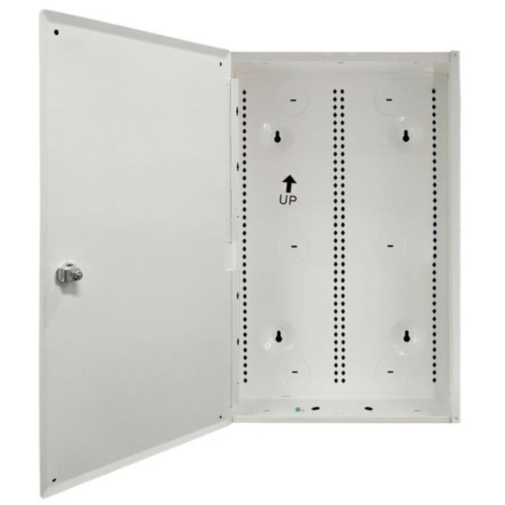SCP 18" Metal Enclosure + Metal Hinge Cover w/ Key Lock - White HCC-18