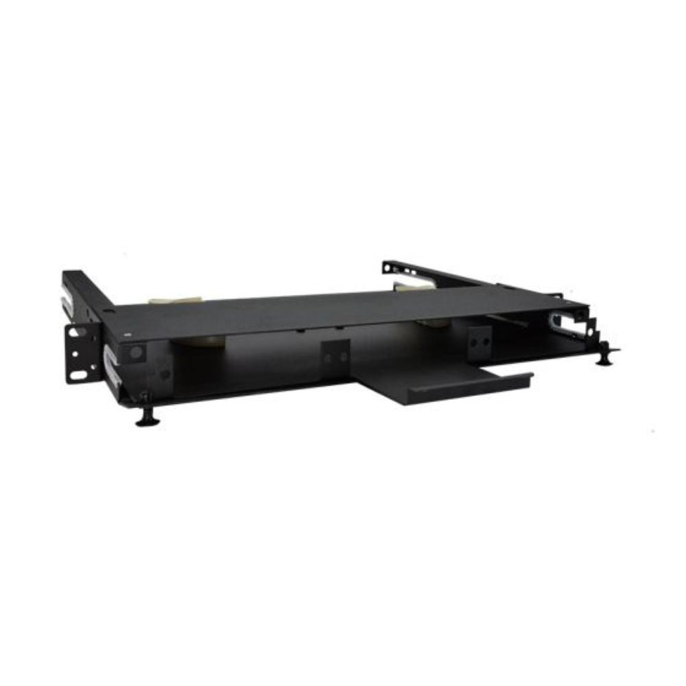 SCP 1 RU Rack Mount Fiber Enclosure - Black Metal F-ENCLGX-1RU3