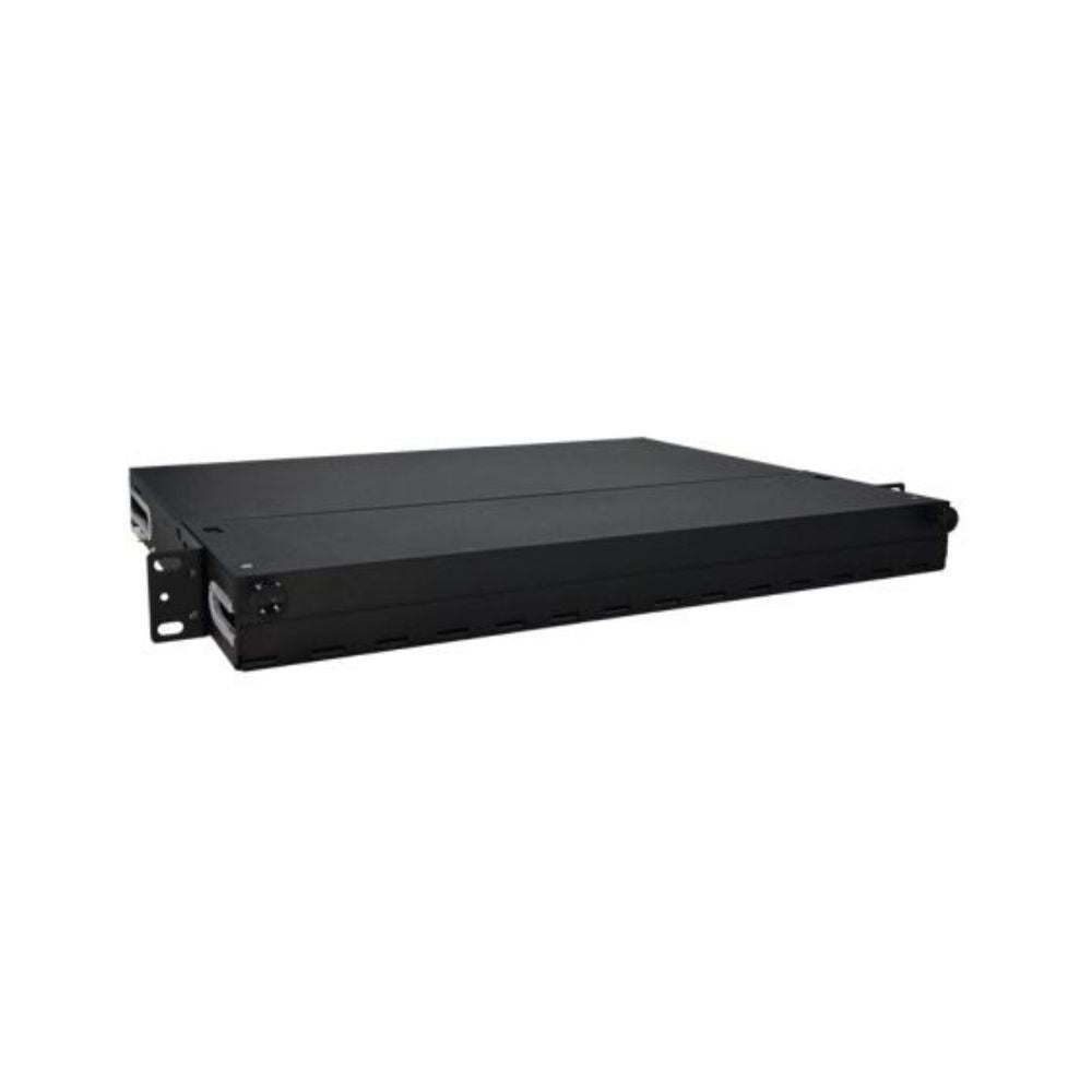 SCP 1 RU Rack Mount Fiber Enclosure - Black Metal F-ENCLGX-1RU3