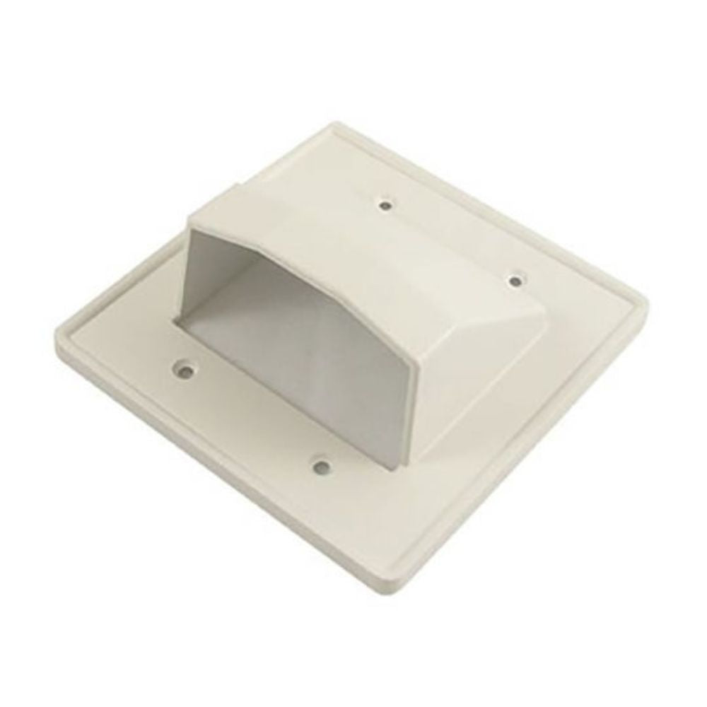 SCP 2-Gang Reversible Cable Entrance Plate White MBCE-2-WT