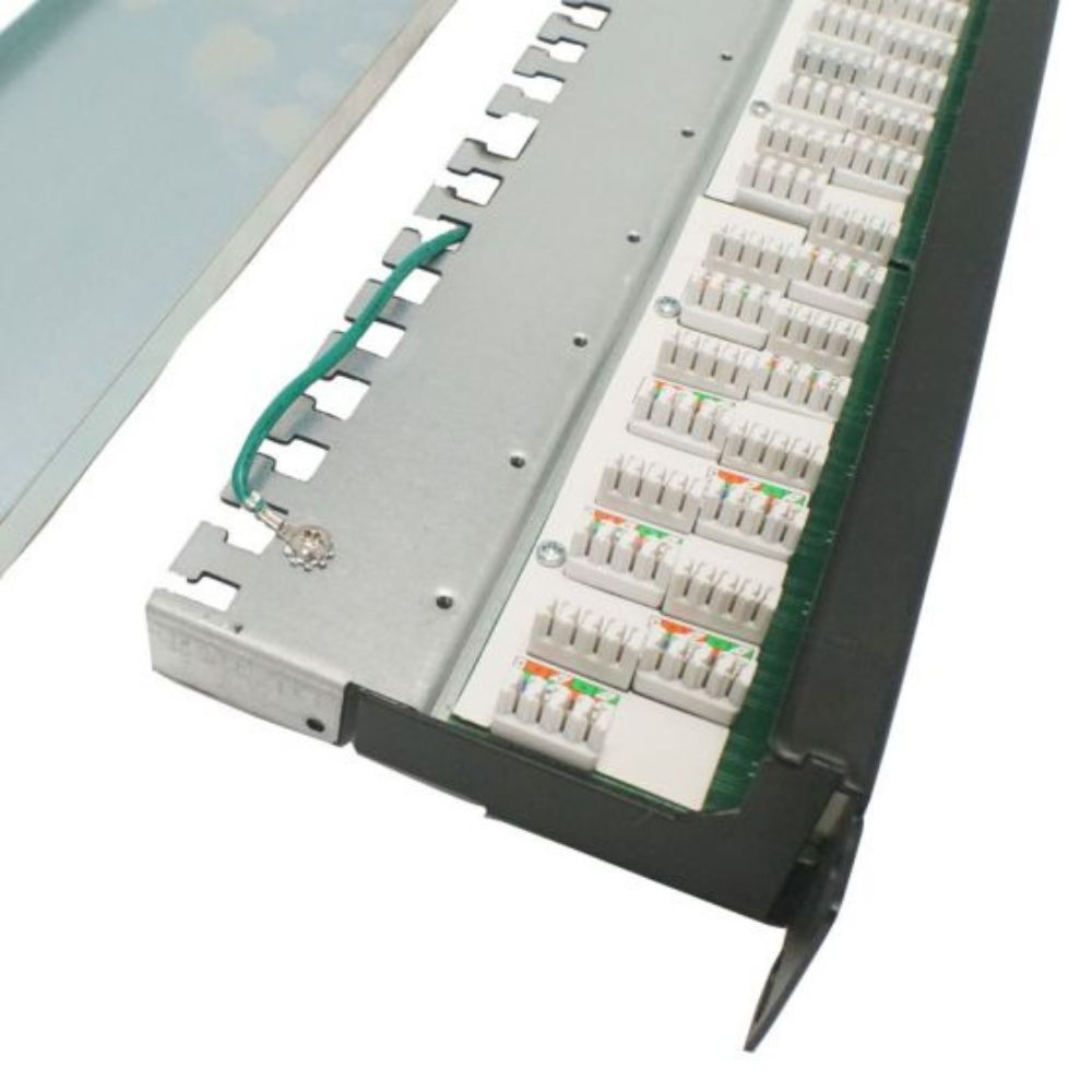 SCP 24 Port Loaded Shielded 10GBaseT Patch Panel 324-6ASH