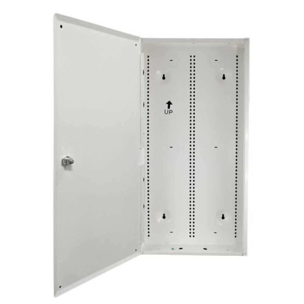 SCP 28" Metal Enclosure Hinged Metal Cover w/ Key Lock White HCC-28