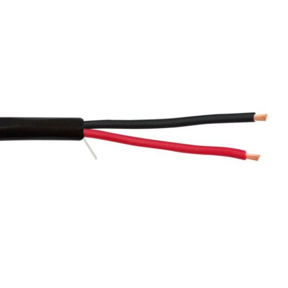 SCP 2C/16 AWG Multi-Purpose Cable Plenum-Black 1000 ft. Spool 16/2P-BK