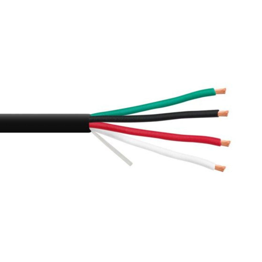 SCP 4C/14 AWG Multi-Purpose Cable Plenum-Black 1000 ft. Spool 14/4P-BK