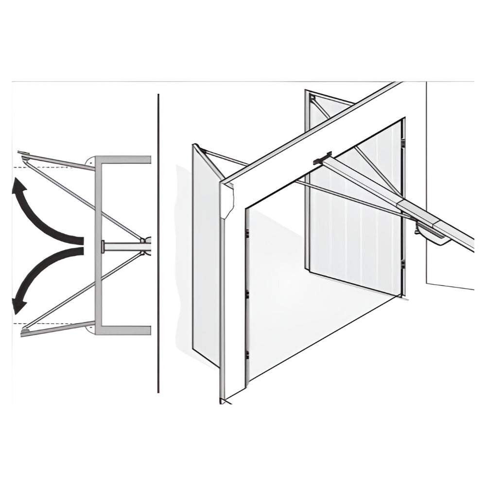 SOMMER 2060 evo+ Swing Door Operator Inverted for Overlapping Doors