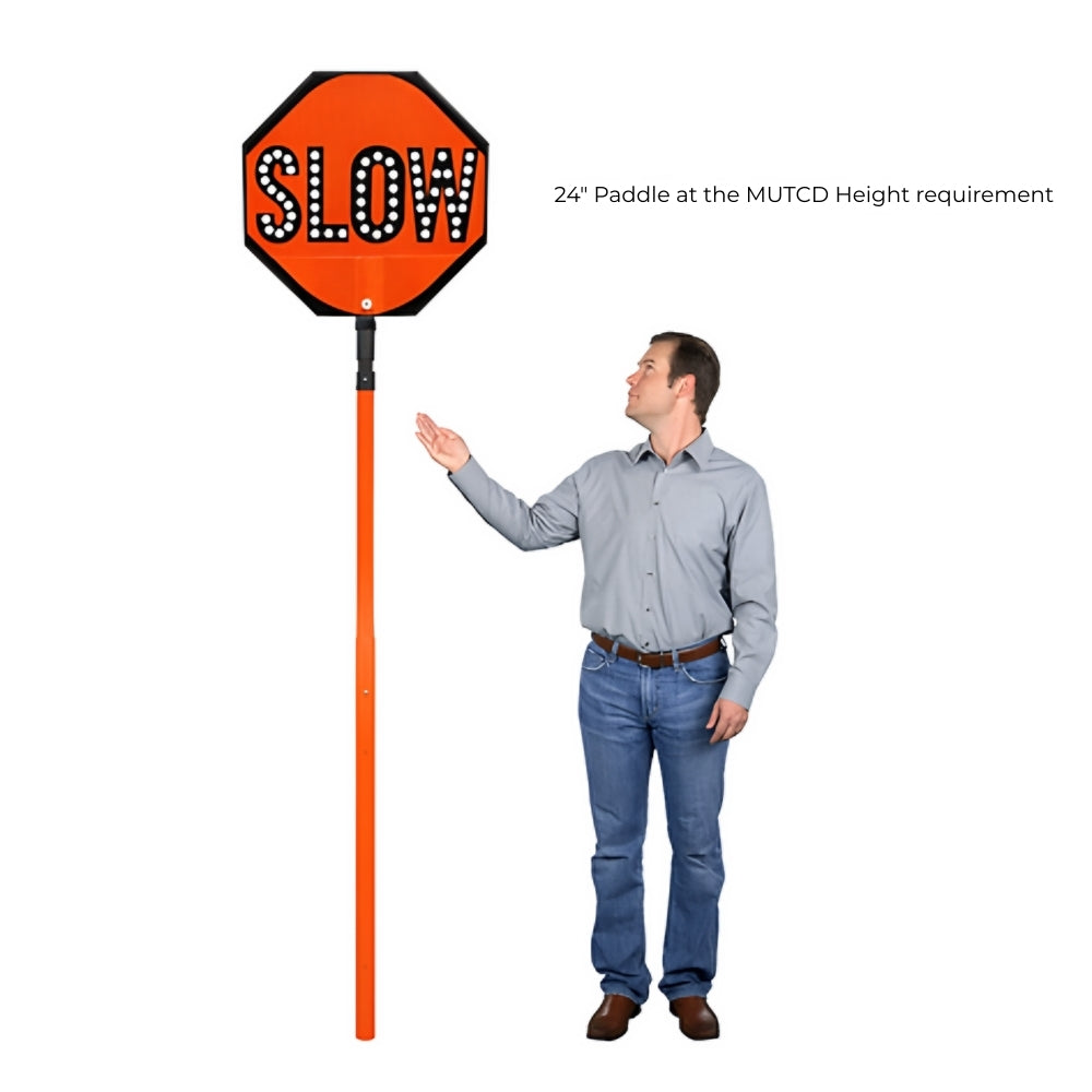 Stop-Lite AD-600 Orange Adjustable PVC Flagger Pole | All Security Equipment