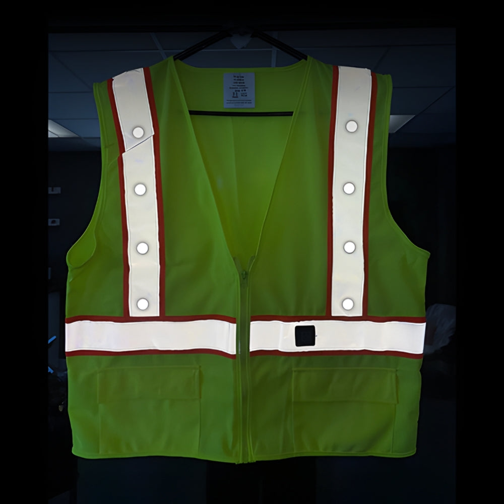 Stop-Lite ANSI Class 2 LED Non-Tear Away Safety Vest | All Security Equipment