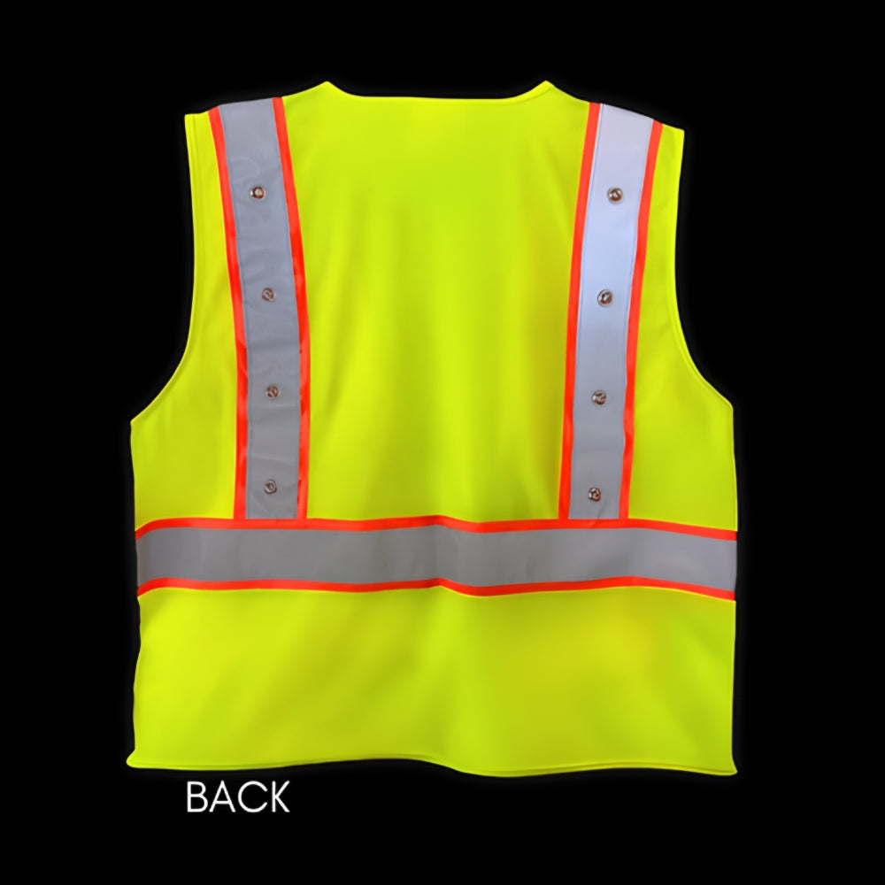 Stop-Lite ANSI Class 2 LED Non-Tear Away Safety Vest | All Security Equipment