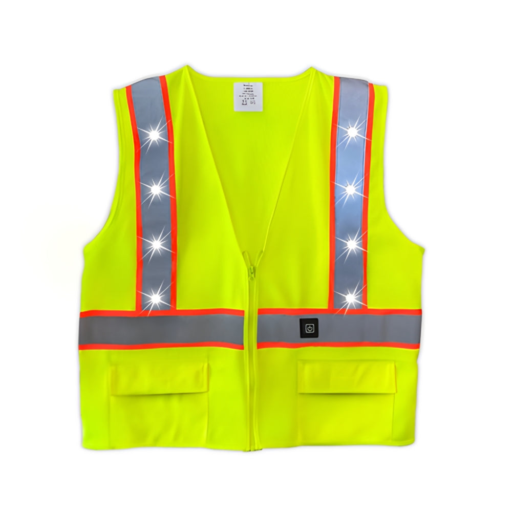 Stop-Lite ANSI Class 2 LED Non-Tear Away Safety Vest | All Security Equipment