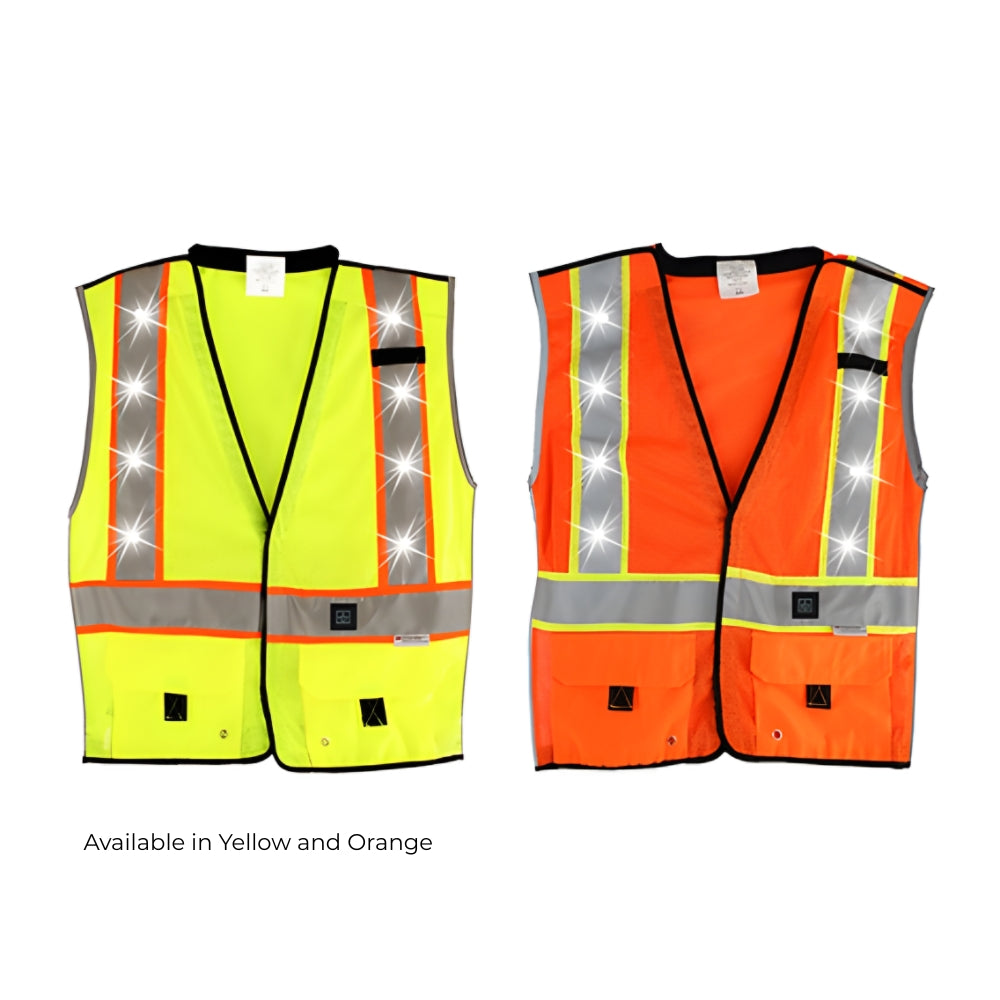 Stop-Lite ANSI Class 2 LED Tearaway Safety Vest | All Security Equipment