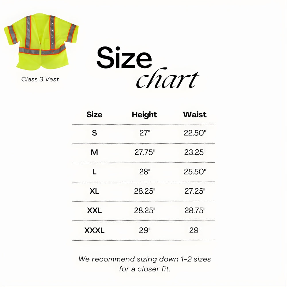 Stop-Lite ANSI Class 3 LED Safety Vest | All Security Equipment