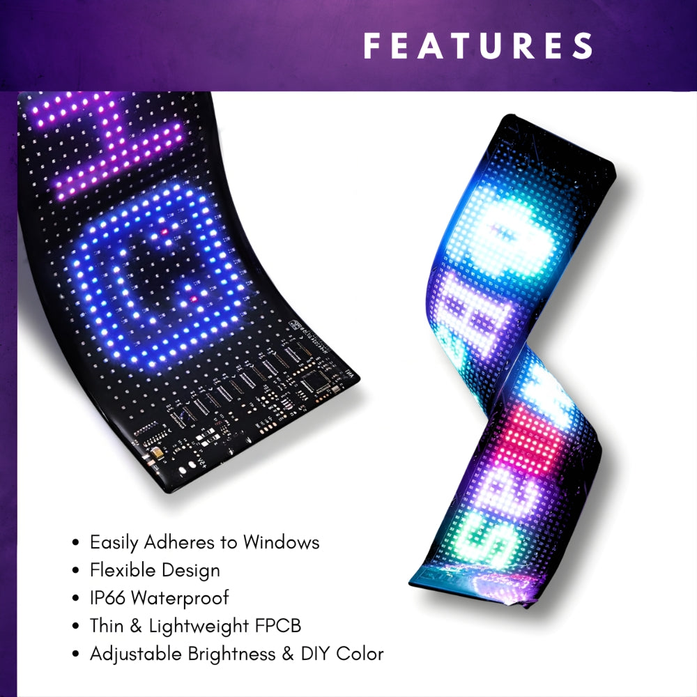 Stop-Lite AP-41 LED Flexible Window Banner | All Security Equipment