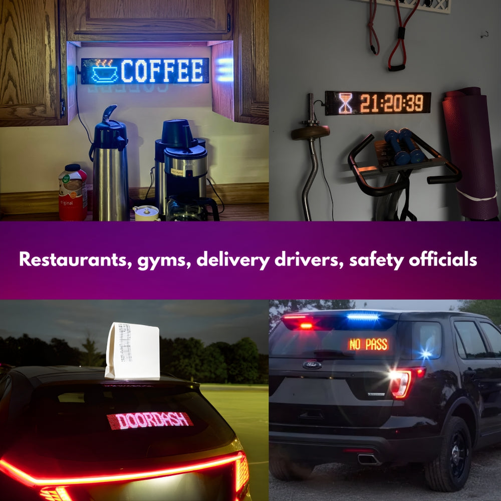 Stop-Lite AP-41 LED Flexible Window Banner | All Security Equipment