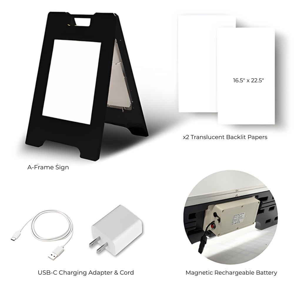 Stop-Lite AP-51 LED A-Frame Sign | All Security Equipment