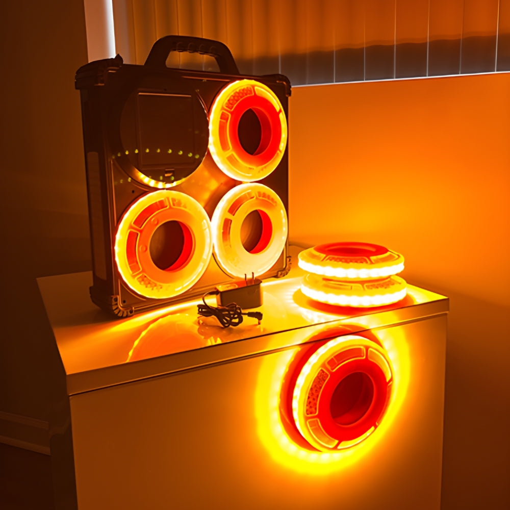 Stop-Lite AP-61 Cone Ring LED Light with Case (Pack of 6) | All Security Equipment