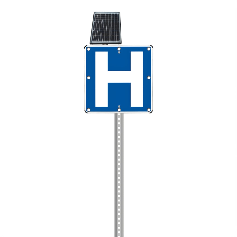 Stop-Lite D9-2 Solar LED Hospital Sign | All Security Equipment