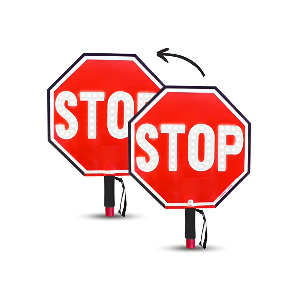 Stop-Lite PA-21112 18" LED STOP/STOP Paddle | All Security Equipment