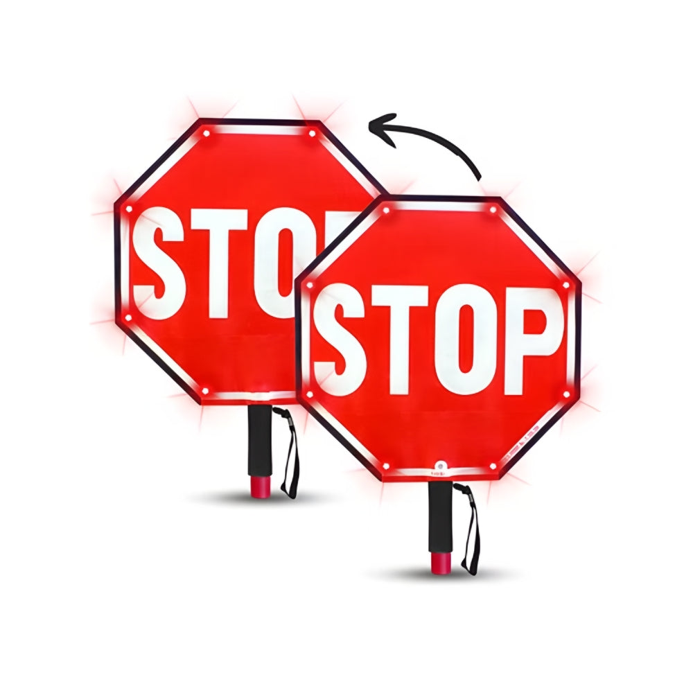 Stop-Lite PA-21122 18" LED STOP/STOP Paddle 2.0 | All Security Equipment