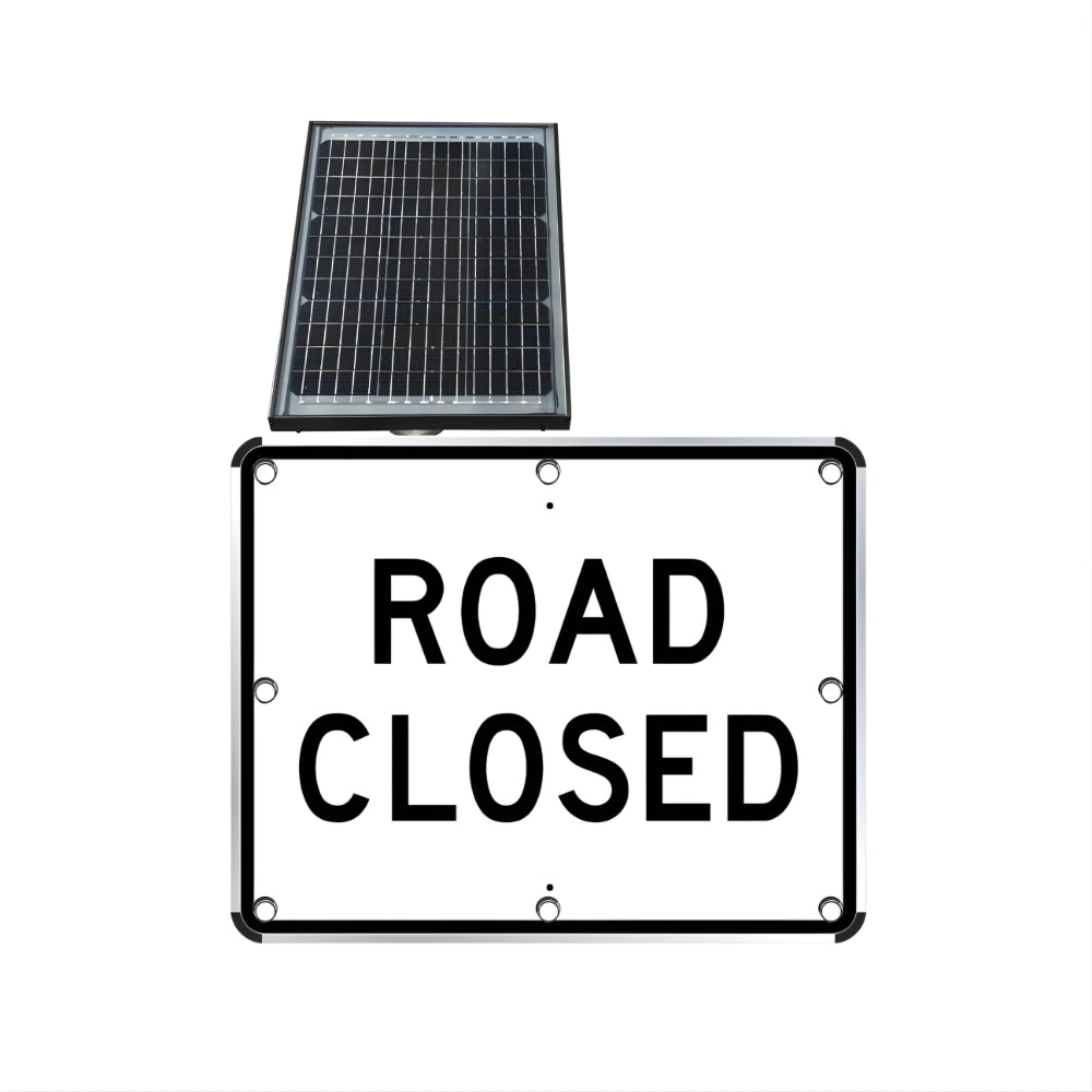 Stop-Lite R11-2 Solar LED Road Closed Sign | All Security Equipment