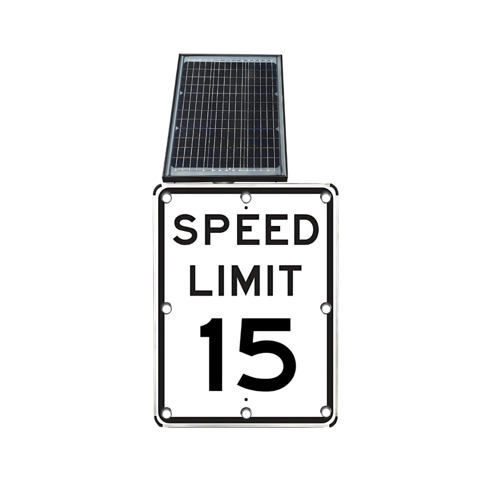 Stop-Lite R2-1 Solar LED Speed Limit "15" Sign | All Security Equipment