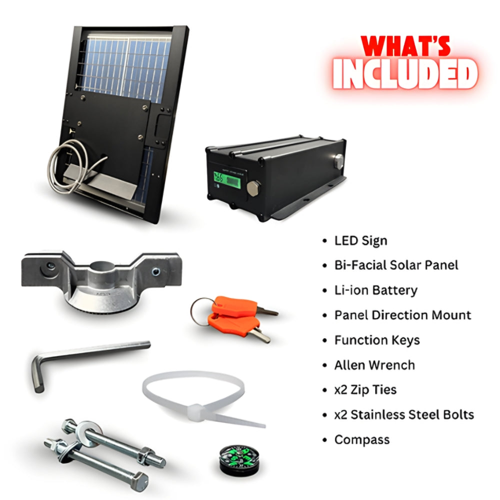 Stop-Lite R4-1 Solar LED Do Not Pass Sign | All Security Equipment