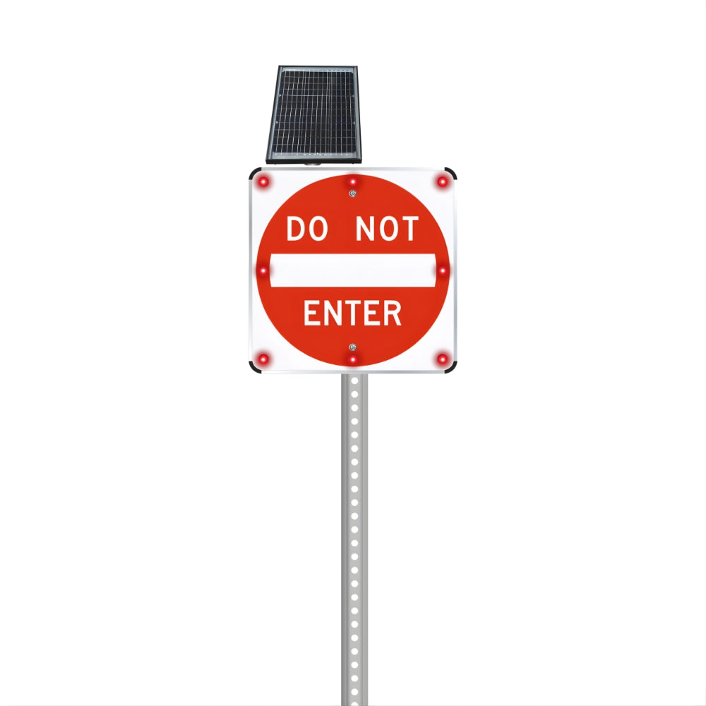 Stop-Lite R5-1 Solar LED Do Not Enter Sign | All Security Equipment
